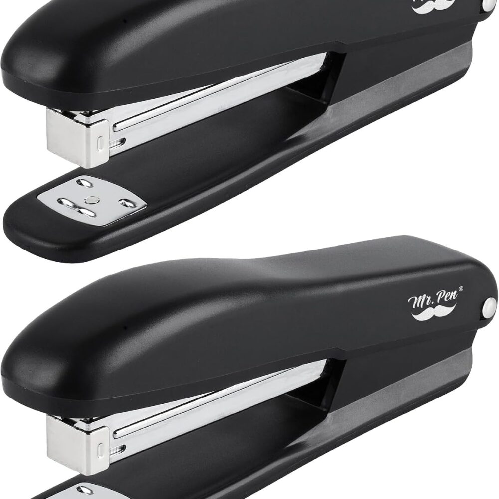 Mr. Pen- Staplers with 200 Staples, 20 Sheet Capacity, Pack of 2 | Staplers for Desk, Office Stapler, Desk Stapler, Stapler with Staples, Black Stapler, Paper Stapler, Stapler and Staples