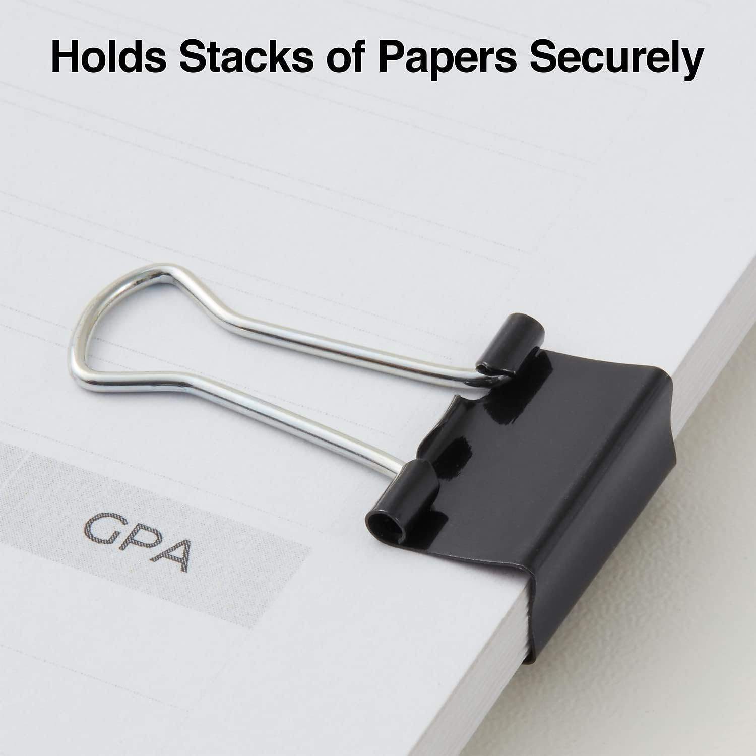 Staples Binder Clips, Small Size, 0.38" Capacity, Black, 144 Pack – Compact Clips for Documents, Notes & Office Use | Compact clips secure documents and notes for everyday office use. - Image 4